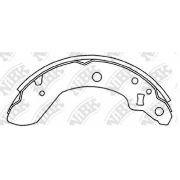 Комплект тормозных колодок задний <b>NiBK FN9967</b>