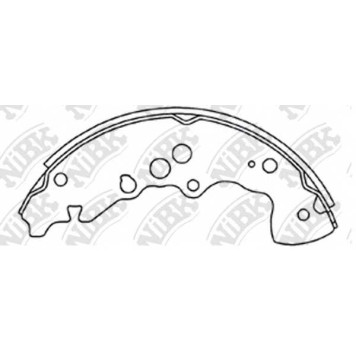 Комплект тормозных колодок задний <b>NiBK FN9968</b>