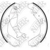 Комплект тормозных колодок задний для OPEL AGILA(A) / SUBARU JUSTY(G3X) / SUZUKI IGNIS, WAGON R, WAGON R+(MM) <b>NiBK FN9977</b>