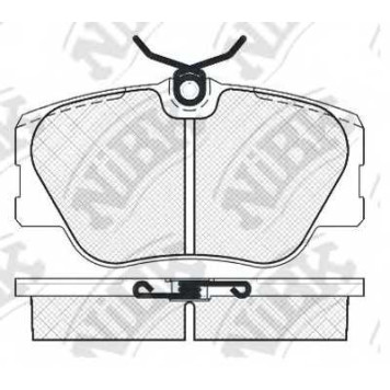 Колодки тормозные дисковые передний для MERCEDES (W124), 190(W201), COUPE(C124), E(A124,C124,S124,W124), KOMBI(S124), S(W126) <b>NiBK PN0001</b>