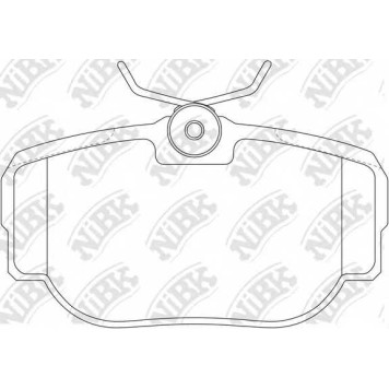 Колодки тормозные дисковые передний для BMW 3(E30), Z1 / LAND ROVER RANGE ROVER(LP) / MERCEDES 190(W201) <b>NiBK PN0009</b>