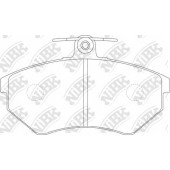 Колодки тормозные дисковые передний для AUDI 80, CABRIOLET, COUPE / CHERY AMULET, QIYUN / VW CADDY, CORRADO, GOLF, JETTA, PASSAT, SCIROCCO, VENTO <b>NiBK PN0018</b>