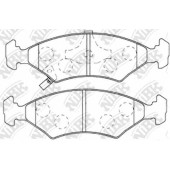 Колодки тормозные дисковые передний для CHEVROLET COBALT / KIA SEPHIA(FA,FB), SHUMA(FB), SPORTAGE(K00) <b>NiBK PN0051</b>