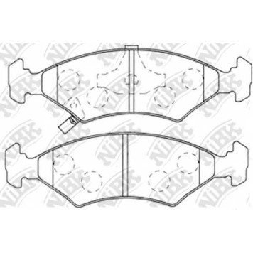 Колодки тормозные дисковые передний для CHEVROLET COBALT / KIA SEPHIA(FA,FB), SHUMA(FB), SPORTAGE(K00) <b>NiBK PN0051</b>