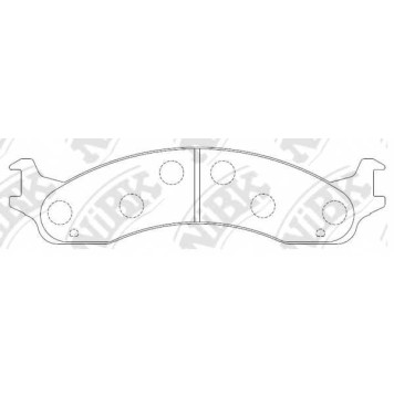 Колодки тормозные дисковые передний <b>NiBK PN0063</b>