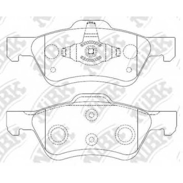 Колодки тормозные дисковые NIBK PN0071