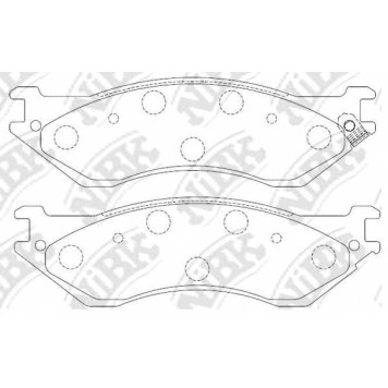 Колодки тормозные дисковые передний <b>NiBK PN0079</b>