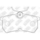 Колодки тормозные дисковые задний для FORD FIESTA(JD#,JH#), FOCUS(DAW,DBW,DFW,DNW) <b>NiBK PN0120</b>