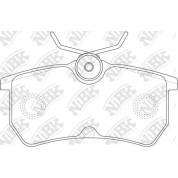 Колодки тормозные дисковые задний для FORD FIESTA(JD#,JH#), FOCUS(DAW,DBW,DFW,DNW) <b>NiBK PN0120</b>