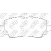 Колодки тормозные дисковые передний для MERCEDES A(W168) <b>NiBK PN0124</b>