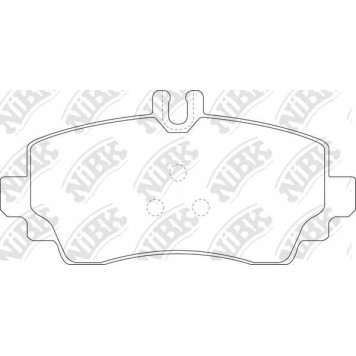 Колодки тормозные дисковые передний для MERCEDES A(W168) <b>NiBK PN0124</b>