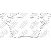 Колодки тормозные дисковые задний для MERCEDES V(638/2), VITO(638) <b>NiBK PN0141</b>
