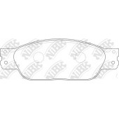 Колодки тормозные дисковые передний <b>NiBK PN0142</b>