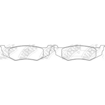Колодки тормозные дисковые задний <b>NiBK PN0149</b>