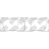 Комплект высокоэффективных тормозных колодок передний для CITROEN C8 / FIAT ULYSSE / LANCIA PHEDRA / MITSUBISHI LANCER / OPEL ASTRA GTC J, INSIGNIA / PEUGEOT 607, 807 / SAAB 9-5 / SUBARU IMPREZA <b>NiBK PN0150S</b>