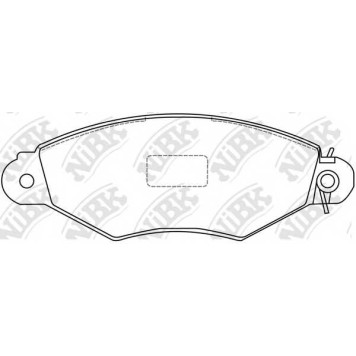 Колодки тормозные дисковые передний <b>NiBK PN0151</b>