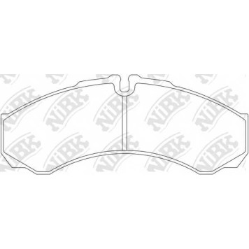 Колодки тормозные дисковые передний <b>NiBK PN0177</b>