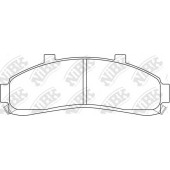 Колодки тормозные дисковые передний для MAZDA B-SERIE(UF) <b>NiBK PN0179</b>