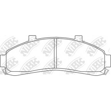 Колодки тормозные дисковые передний для MAZDA B-SERIE(UF) <b>NiBK PN0179</b>