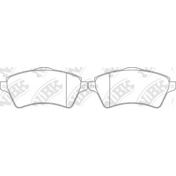 Колодки тормозные дисковые передний для LAND ROVER FREELANDER(LN,LN#), RANGE ROVER(LM) <b>NiBK PN0181</b>