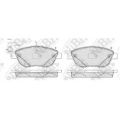 Колодки тормозные дисковые передний для CITROEN BERLINGO, C3, C4, XSARA / FIAT BRAVO, IDEA, LINEA, MULTIPLA, PUNTO, STILO Multi, STILO / LANCIA DELTA, MUSA / OPEL CORSA / PEUGEOT 1007, 206, 207, 307, 4008, PARTNER <b>NiBK PN0187W</b>