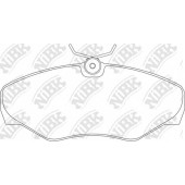 Колодки тормозные дисковые передний для NISSAN PRIMASTAR(X83) / OPEL VIVARO(E7,F7,J7) / RENAULT TRAFIC(EL,FL,JL) <b>NiBK PN0198</b>
