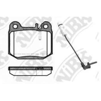 Колодки тормозные дисковые задний <b>NiBK PN0203W</b>
