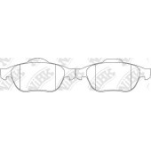 Колодки тормозные дисковые передний для RENAULT CLIO, ESPACE, GRAND, LAGUNA, MEGANE, SCENIC, VEL SATIS <b>NiBK PN0204</b>
