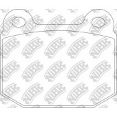 Комплект высокоэффективных тормозных колодок задний для MITSUBISHI LANCER(CJ-CP#, CS#A, CT0) / NISSAN 350 Z(Z33) / SUBARU IMPREZA(G3, GD, GG, GH, GR) <b>NiBK PN0226S</b>