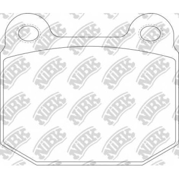 Комплект высокоэффективных тормозных колодок задний для MITSUBISHI LANCER(CJ-CP#, CS#A, CT0) / NISSAN 350 Z(Z33) / SUBARU IMPREZA(G3, GD, GG, GH, GR) <b>NiBK PN0226S</b>