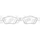 Колодки тормозные дисковые передний для NISSAN PRIMERA(P11,WP11) <b>NiBK PN0227</b>