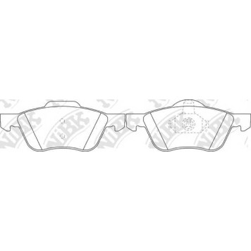 Колодки тормозные дисковые передний для NISSAN PRIMERA(P11,WP11) <b>NiBK PN0227</b>