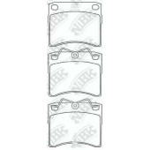 Колодки тормозные дисковые передний <b>NiBK PN0278</b>