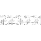 Колодки тормозные дисковые передний для CHEVROLET BLAZER S10, CAMARO(FP#), MALIBU, MONTE CARLO, S10 <b>NiBK PN0307</b>