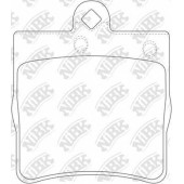 Колодки тормозные дисковые задний для CHRYSLER CROSSFIRE / MERCEDES C, CLC, CLK, E, S, SLK <b>NiBK PN0310</b>