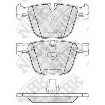 Колодки тормозные дисковые задний для BMW 1(E82), 3(E90, E92, E93), 5(E60, E61, F07), 6(E63, E64), 7(E65, E66, E67, F01, F02, F03, F04), X5(E70), X6(E71, E72) <b>NiBK PN0326</b>