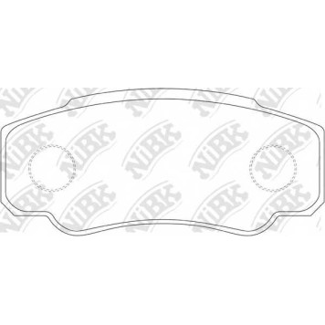 Колодки тормозные дисковые задний <b>NiBK PN0331</b>