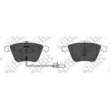 Колодки тормозные дисковые передний для AUDI A6(4B2,4B5,C5), ALLROAD(4BH,C5) / SKODA FABIA(6Y5) <b>NiBK PN0335W</b>