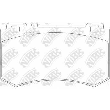 Колодки тормозные дисковые задний <b>NiBK PN0343</b>