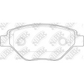 Колодки тормозные дисковые передний для RENAULT MEGANE(BM0/1#,CM0/1#,LM0/1#) <b>NiBK PN0362</b>