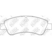 Колодки тормозные дисковые передний <b>NiBK PN0364</b>
