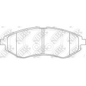 Колодки тормозные дисковые передний для CHEVROLET AVEO(T200,T250,T255,T300), COBALT, KALOS / DAEWOO AVEO, KALOS(KLAS) <b>NiBK PN0370</b>