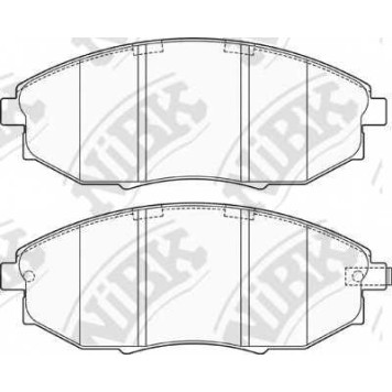 Колодки тормозные дисковые передний для CHEVROLET EPICA(KL1#) / DAEWOO TOSCA <b>NiBK PN0380</b>