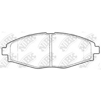 Колодки тормозные дисковые передний для CHERY QQ3 / CHEVROLET MATIZ(M200,M250), SPARK / DAEWOO LANOS(KLAT), MATIZ(KLYA) <b>NiBK PN0390</b>