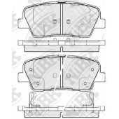Колодки тормозные дисковые задний для HYUNDAI EQUUS / CENTENNIAL, GENESIS(BH), SANTA FE(CM) / KIA SORENTO(XM) <b>NiBK PN0415</b>
