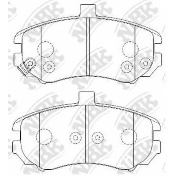 Колодки тормозные дисковые передний для HYUNDAI ELANTRA(XD) <b>NiBK PN0419</b>