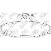 Колодки тормозные дисковые задний для AUDI A6 / DAEWOO KORANDO, MUSSO, REXTON / SSANGYONG KORANDO, MUSSO SPORTS, MUSSO, REXTON <b>NiBK PN0420</b>