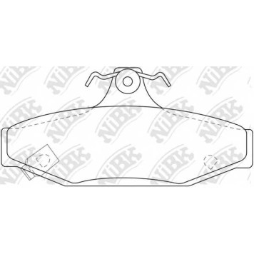 Колодки тормозные дисковые задний для AUDI A6 / DAEWOO KORANDO, MUSSO, REXTON / SSANGYONG KORANDO, MUSSO SPORTS, MUSSO, REXTON <b>NiBK PN0420</b>