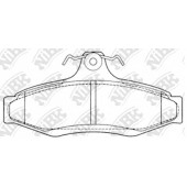 Колодки тормозные дисковые задний для CHEVROLET ASTRA, VECTRA, ZAFIRA / DAEWOO LACETTI, LEGANZA, MUSSO, NUBIRA / MITSUBISHI MAGNA, VERADA / NISSAN BLUEBIRD / SSANGYONG KORANDO, MUSSO SPORTS, MUSSO <b>NiBK PN0424</b>