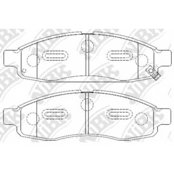 Колодки тормозные дисковые передний для NISSAN ARMADA, TITAN <b>NiBK PN0428</b>